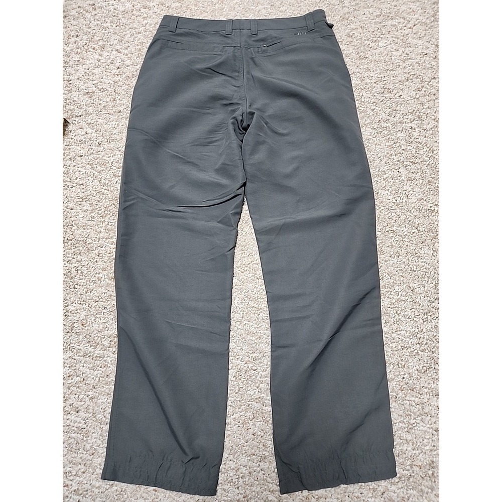 REI Men's Hiking Pants 32x31 Gray Nylon Outdoor Trail Travel Zip Pocket - Picture 6 of 10